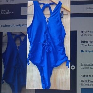 Blue Women's One Piece Swimsuit